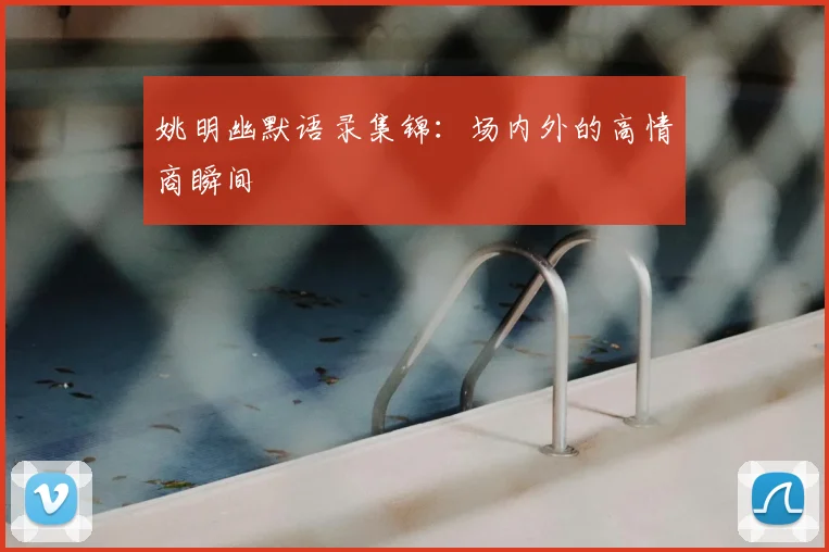 姚明幽默语录集锦:场内外的高情商瞬间