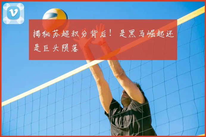 揭秘苏超积分背后！是黑马崛起还是巨头陨落
